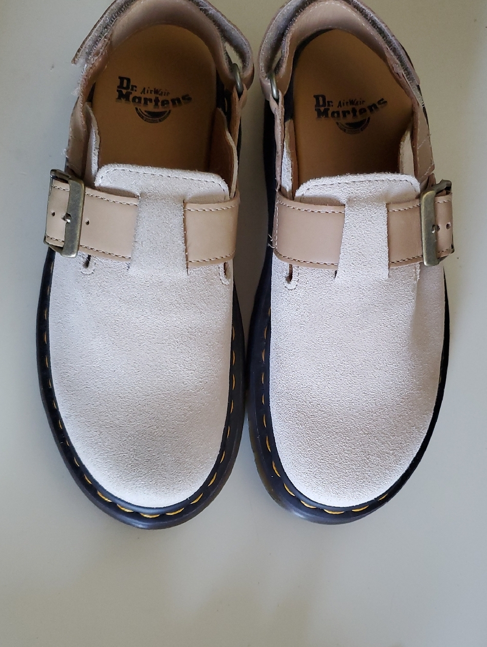 DR. MARTENS Jorge II Suede & Leather Womens Slingback Mules